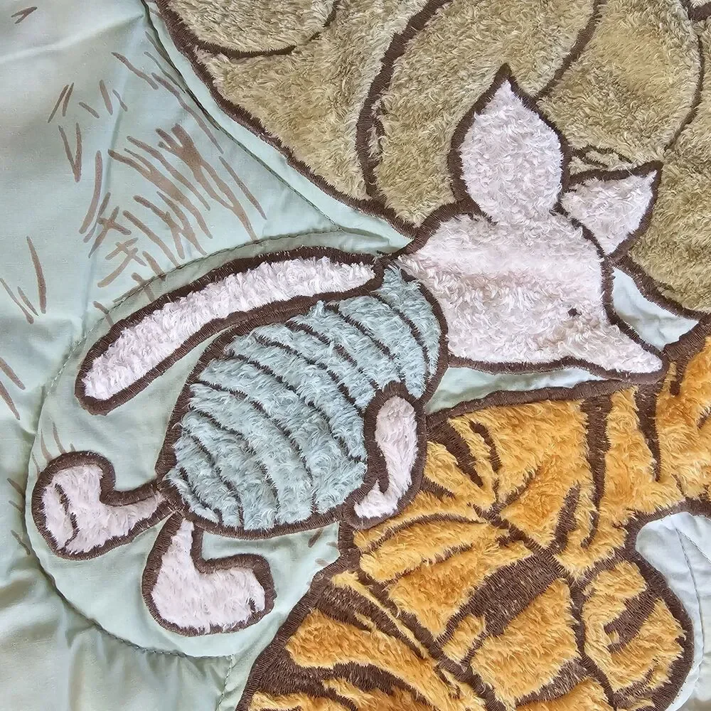Disney Classic Pooh Crib Comforter Baby Blanket Nursery Wall Decor Piglet Tigger